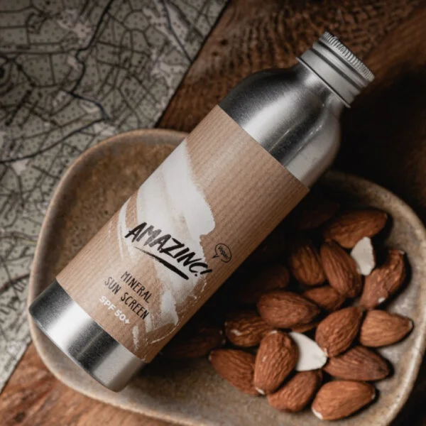 Amazinc mineraalne vegan päikesekaitsekreem (SPF50+) 100ml - Image 2