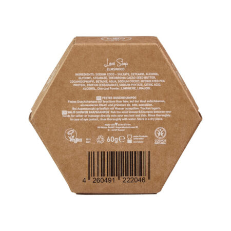 Ben & Anna 2-in-1 tahke dušigeel ja šampoon Elmswood, 60g