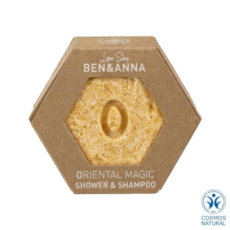 Ben & Anna 2-in-1 tahke dušigeel ja šampoon Oriental Magic, 60g