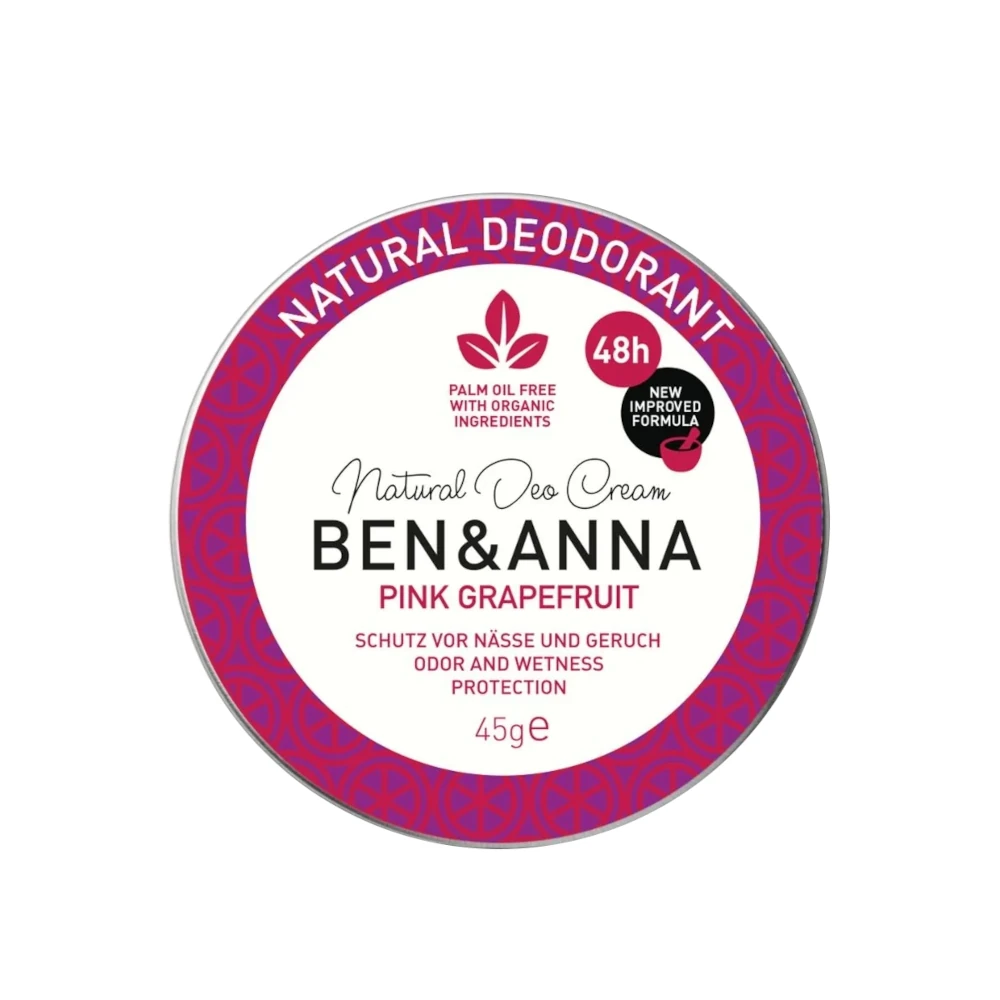 Ben & Anna kreemdeodorant Pink Grapefruit, 45g 1 Ben & Anna kreemdeodorant Pink Grapefruit 45g
