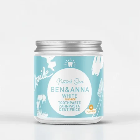 Ben & Anna valgendav hambapasta klaaspurgis, 100ml