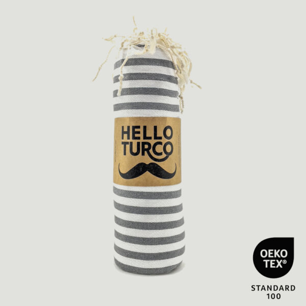Hello Turco puuvillast rätik Cool Gray