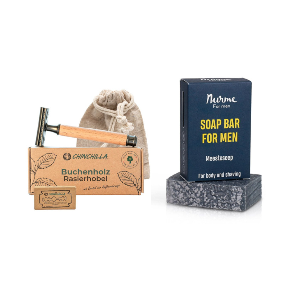 Kinkekomplekt meestele (raseerimisseep + raseerija) 2 Kinkekomplekt meestele (raseerimisseep + raseerija)