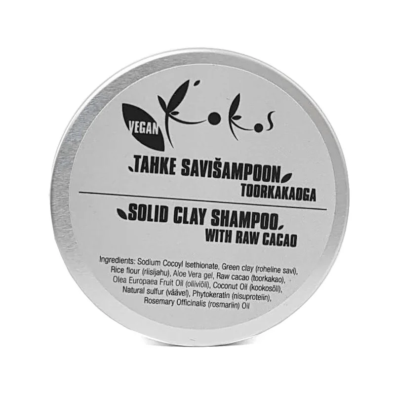 Kokos tahke šampoon toorkakaoga metalltopsis 75g 3 Kokos tahke šampoon toorkakaoga metalltopsis 75g - Image 3