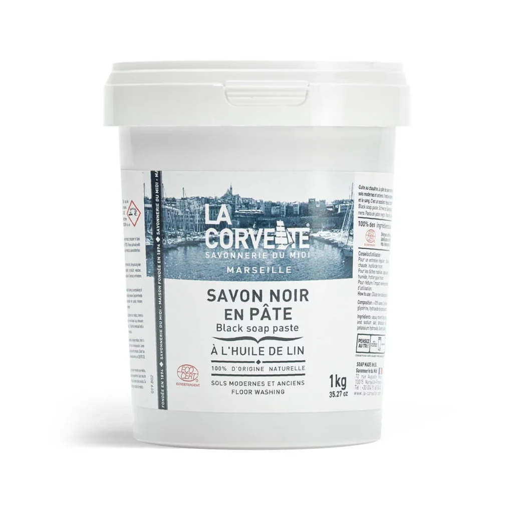 La Corvette musta seebi pasta (Savon Noir) linaseemneõliga 1kg