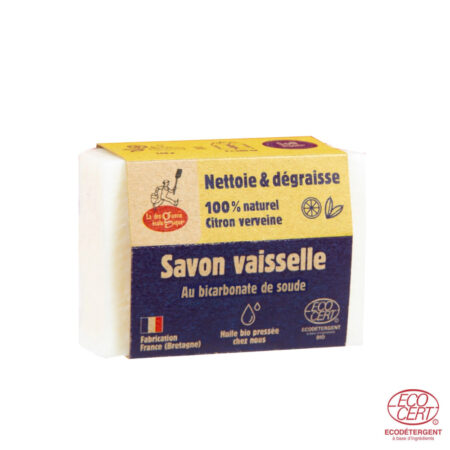 Nõudepsuseep söögisoodaga (sidrun & verbena), 150g – La droguerie éco
