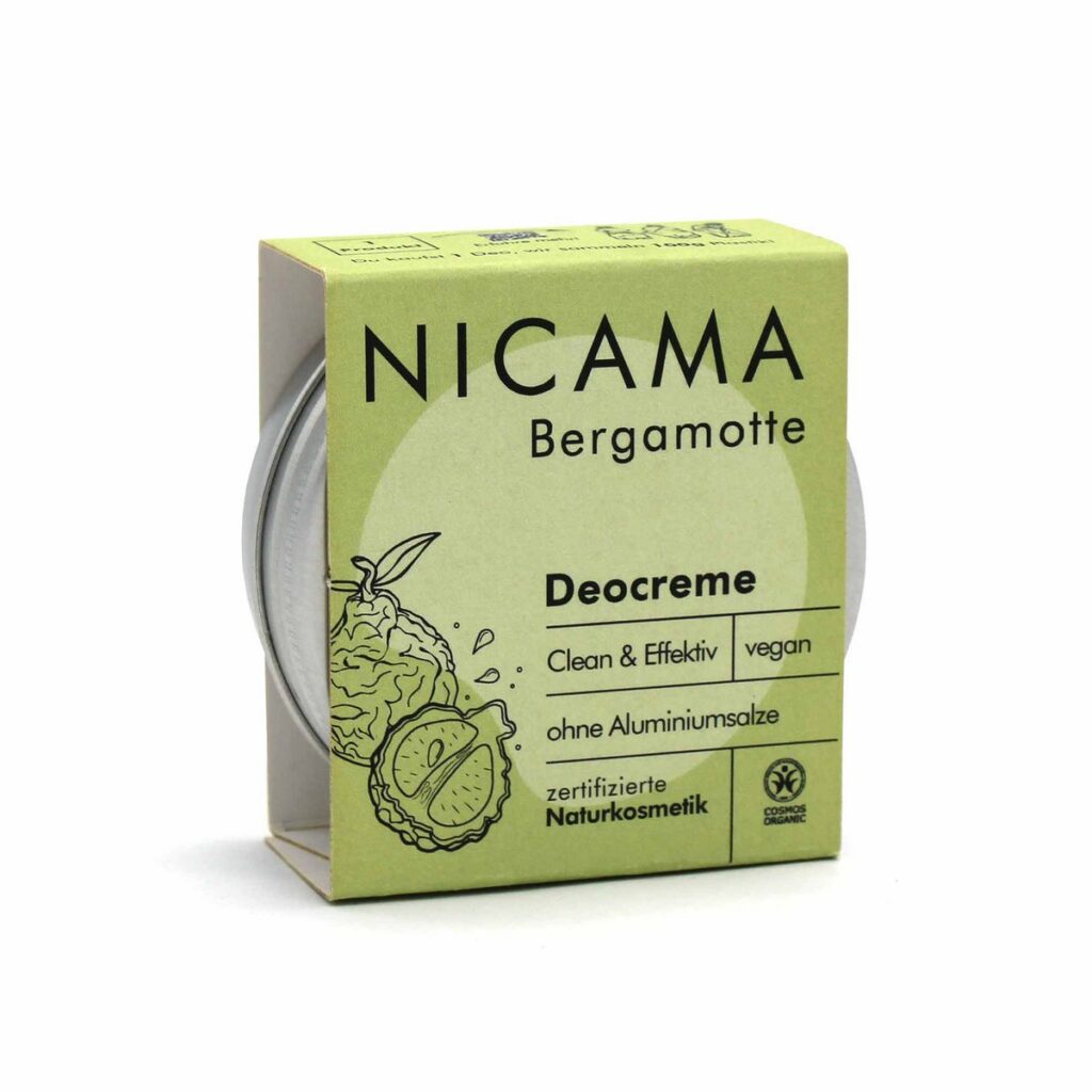 Looduslik deodorant - kõik, mida peaksid teadma targaks valikuks 7 NICAMA kreemdeodorant (bergamot) 45g