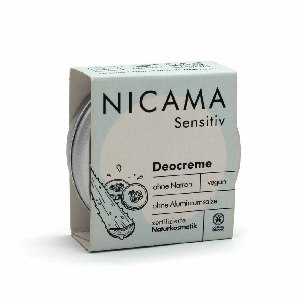 Looduslik deodorant - kõik, mida peaksid teadma targaks valikuks 8 NICAMA kreemdeodorant sensitiv 45g