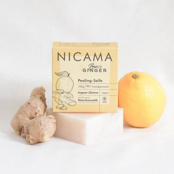 NICAMA looduslik käsitööseep (ingver & sidrun) 100g