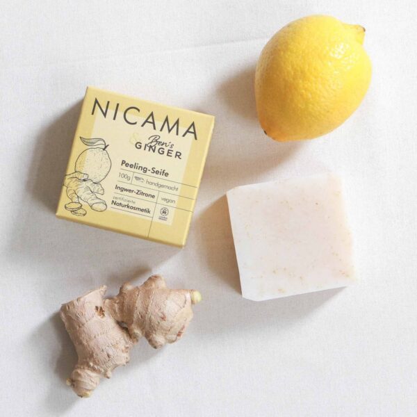 NICAMA looduslik käsitööseep (ingver & sidrun) 100g