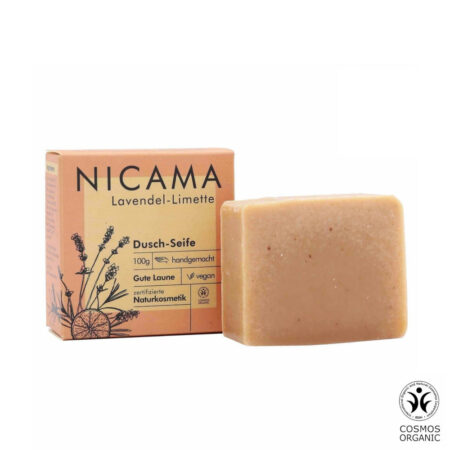 NICAMA looduslik käsitööseep (lavendel & laim), 100g
