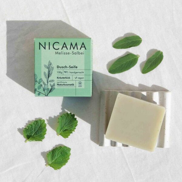 NICAMA looduslik käsitööseep (meliss & salvei) 100g