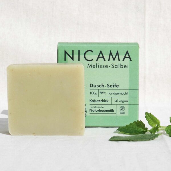 NICAMA looduslik käsitööseep (meliss & salvei) 100g