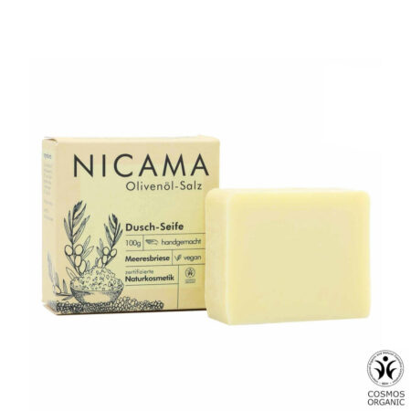 NICAMA looduslik käsitööseep (oliiviõli & meresool), 100g