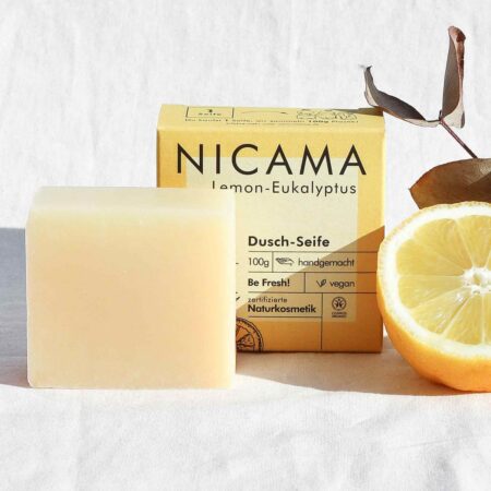 NICAMA looduslik käsitööseep (sidrun & eukalüpt), 100g