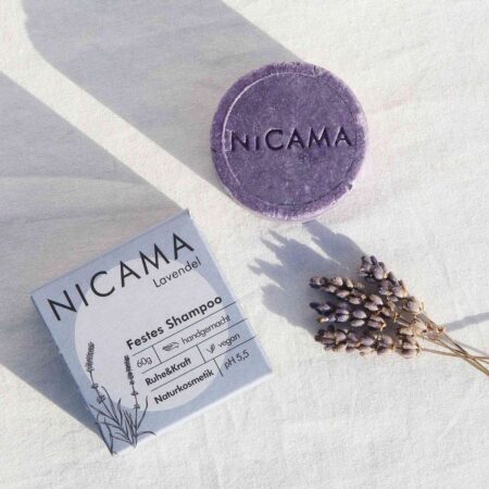 NICAMA tahke šampoon (lavendel), 60g