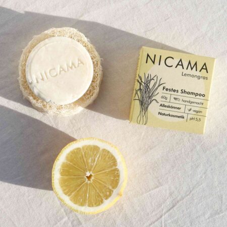 NICAMA tahke šampoon (sidrunhein), 60g