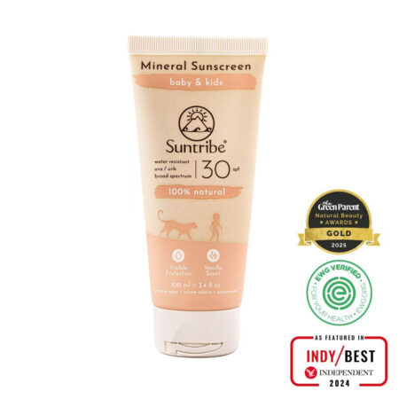 Suntribe mineraalne päikesekaitsekreem lastele (SPF 30) 100ml