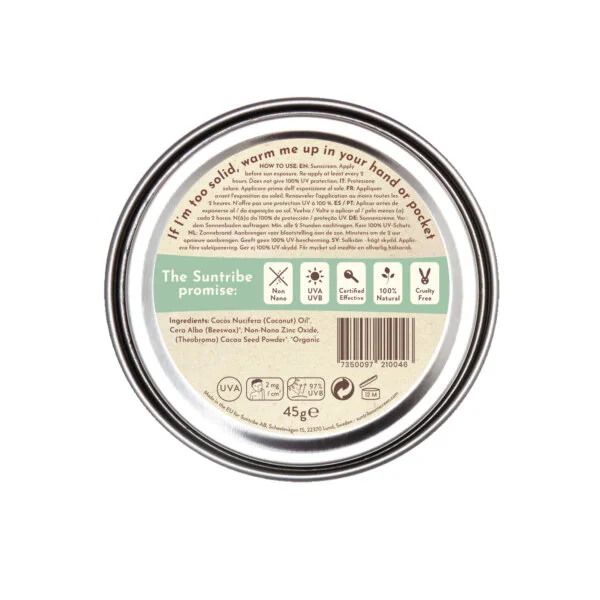 Suntribe päikesekaitsekreem näole SPF30 45g