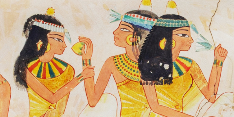 Detail Egiptuse seinamaalingust Nakhti templis. Allikas: Metropolitan Museum of Art, CC0, Wikimedia Commons